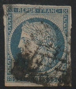 FRANCE - N° 4 Oblitéré - Pli à L'angle Supérieur Gauche - 1849-1850 Ceres