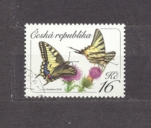 Czech Republic Tschechische Republik 2016 ⊙ Mi 881 Schmetterlinge, Butterflies. Yellow Swallowtail Papilio C21 - Usados