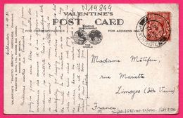 Timbre 1½ - Three ... - Marcophilie Perthshire 1931 - The Otter Island And Ben A'An Loch Katerine - 1931 - VALENTINE'S - Storia Postale