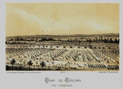 Litho - CAMP DE CHALONS VUE GENERALE - GUERRE De 1870 1871 - Col.Garde Nationale Mobile De La Seine 7éme Bat.- Militaria - Other & Unclassified