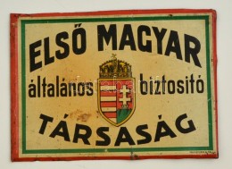 Cca 1930-1940 ElsÅ‘ Magyar Általános Biztosító Társaság Fém... - Altri & Non Classificati