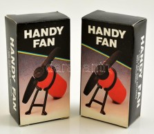 2 Db Handy Fan Elemes Utazó Ventilátor, Bontatlan Csomag Elemmel, Saját Dobozaikban, Nem... - Altri & Non Classificati