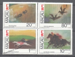 Macao 1986 Yvert 627-30, Fighting And Pet Racing- MNH - Unused Stamps