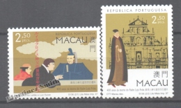 Macao 1997 Yvert 863-64, Pere Luis Frois 400th Anniv. Of Death - MNH - Ungebraucht