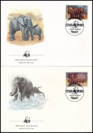 1983 WWF: Afrikai Elefánt Sor 4 Db FDC-n Mi 361 A-364 A - Other & Unclassified