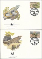 1986 WWF: Leguán Sor 4 Db FDC-n Mi 777-780 - Altri & Non Classificati