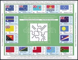 ** 2012 Csendes-óceáni Szigetek Konferenciája, Zászlók 2 Kisív Mi... - Altri & Non Classificati