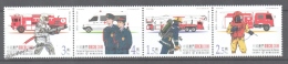 Macao 2001 Yvert 1049-52, Firefighters - MNH - Nuovi