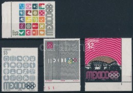 ** 1968 Olimpia 4 Klf Bélyeg Mi 1286-1287, 1291-1292 - Other & Unclassified