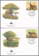 1986 WWF: Jávorantilop Sor 4 FDC-n Mi 1078-1081 - Other & Unclassified