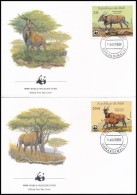 1986 WWF: Jávorantilop Sor 4 FDC-n Mi 1078-1081 - Altri & Non Classificati