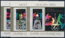 ** 1979 Nyári Olimpia, Moszkva 3 Db Blokk Mi 62-64 - Other & Unclassified