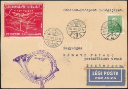 1937 Szolnok - Budapest Alkalmi Légi LevelezÅ‘lap - Other & Unclassified