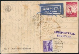 1933 Cserkész Képeslap Jamboree Légipostával - Other & Unclassified