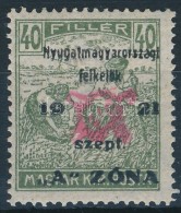 ** Nyugat-Magyarország II. 1921 Arató 40f Garancia Nélkül (80.000) - Other & Unclassified