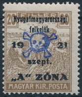 ** Nyugat-Magyarország II. 1921 Arató 20f Garancia Nélkül (80.000) - Other & Unclassified