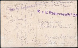 1917 Tábori Posta Képeslap 'K.u.k. Reservespital Dé(s)' - Other & Unclassified