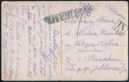 ~1917 Tábori Posta Képeslap 'K.u.K. Militarczensur / Neusandez' + Néma BélyegzÅ‘ 'IX... - Altri & Non Classificati