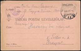 1916 Tábori Posta LevelezÅ‘lap 'TP 77' , 'Evangelische Militärseelsorge Der K.u.k. 33, Lnft. Trp.... - Altri & Non Classificati