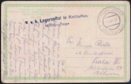 1916 Tábori Posta Képeslap 'K.u.K. Lagerspital In Knittelfeld Militarpflege' + 'K.u.K.... - Altri & Non Classificati