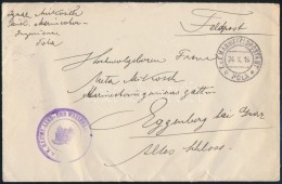 1916 Tábori Posta Levél POLA Hajópostával 'K.u.k. MARINE-LAND- UND WASSERBAU...' - Altri & Non Classificati