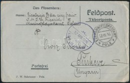 1916 Tábori Levél / Field Post Cover 'S.M.S. Eh. Friedrich' + 'MFP POLA B' - Other & Unclassified