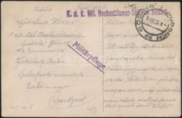 1915 Tábori Posta Képeslap 'K.u.k. Mil. Beobachtugs-Spitäler Göding' - Other & Unclassified