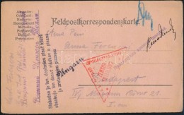 1915 Hadifogoly LevelezÅ‘lap Többféle Cenzúra Bélyegzéssel - Other & Unclassified