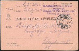 1915 Tábori Posta LevelezÅ‘lap 'MAGYARORSZÁGI SYMBOLIKUS NAGYPAHOLY' Hadikórháza' - Other & Unclassified