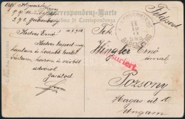 1914 Képeslap / Postcard 'K.u.k. KRIEGSMARINE S.M.S. BABENBERG' - Pozsony - Altri & Non Classificati