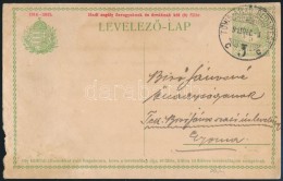 1915 Díjjegyes LevelezÅ‘lap ,,TÖVIS-ARAD-BUDAPEST'  Vasúti Bélyegzéssel - Other & Unclassified