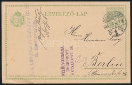 1915 5f Díjjegyes Cínzúrás LevelezÅ‘lap 'KOMÁROM' - Berlin - Altri & Non Classificati