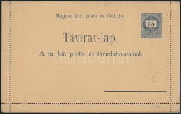 1889 35kr Díjjegyes Használatlan Zárt Táviratlap - Altri & Non Classificati