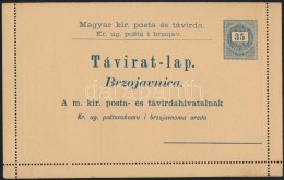 1889 35kr Díjjegyes Használatlan Zárt Táviratlap - Altri & Non Classificati