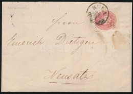 1866 5kr Levélen / On Cover 'KULA'  - 'NEUSATZ' - Other & Unclassified