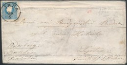 1860 15kr Levélen / On Cover 'IRSA' Németországba / To Germany - Other & Unclassified