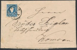 1859 15kr I Levélen / On Cover 'KECSKEMÉT' - 'PESTH' - Komorn - Other & Unclassified