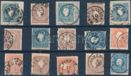 O 1858 15 Db Bélyeg Szép/olvasható Bélyegzésekkel / 15 Stamps With Nice/readable... - Other & Unclassified