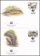 1984 WWF: Nílusi Krokodil Sor 4 FDC-n Mi 517-520 - Altri & Non Classificati