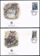 1996 WWF; Baglyok Sor 4 FDC-n Mi 109-112 - Altri & Non Classificati