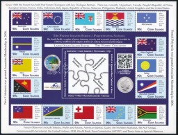 ** 2012 Csendes-óceáni Szigetek Konferenciája, Zászlók, 14 értékes... - Altri & Non Classificati