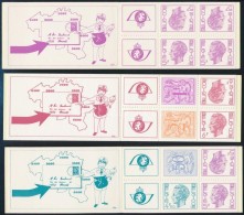 ** 1973-1978 Forgalmi: I. Baldvin Belga Király 3 Klf Bélyegfüzet Mi MH 51, 52, 54 (1754 D/E;... - Other & Unclassified