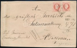 1882 4 X 5kr Távolsági Ajánlott Levélen 'BUCHLOWITZ BUCHLOVICE' - Csicsmán - Altri & Non Classificati