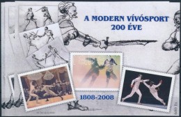 ** 2008 A Modern Vívósport 200 éve 3 Db-os Emlékív Garnitúra (12.500) - Other & Unclassified