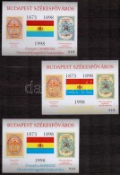 ** 1998/20 Budapest SzékesfÅ‘város 3 Db Emlékív Próbanyomat Azonos... - Other & Unclassified