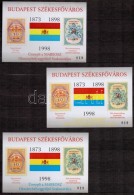 ** 1998/20 Budapest SzékesfÅ‘város 3 Db Emlékív Próbanyomat Azonos... - Andere & Zonder Classificatie