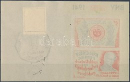 ** O 1971 1941/aa Kölcsey Emlékív II. (zöld), A Piros Szín... - Other & Unclassified