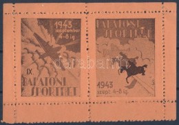 ** 1943/1b Balaton Sporthét EmlékívbÅ‘l A FelsÅ‘ Pár (6.000) - Altri & Non Classificati
