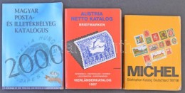 Michel Briefmarken-Katalog Deutschland 1997/98 + Austria Netto Katalog 1997 + Magyar Posta- és... - Other & Unclassified