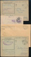 1942-1943 4 Db II. Világháborús Küldemény Jobbakkal - Altri & Non Classificati